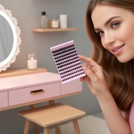 D-roll 120 Fluffy Lash Clusters 8-16mm – Natural Bundle Effect, DIY Eyelash Extension Set