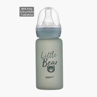 Babyshop Giggles Little Bear Print Glass Feeding Bottle - 120 Ml