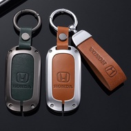 Smart Car Key Fob Case Cover Bag Keyless Remote Holder Shell Keychain Styling for Honda CRV City Civic Accord HRV Vezel 2021 2022