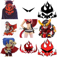 ❃Gurren Lagann Kamina Glasses - Vinyl Decal Bumper Sticker Laptop Decal Window Scratch-Proof Sun Q♥
