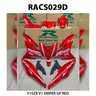 Rapido Coverset cover set Y15 V1 / V2 (sticker Tanam) Sniper GP Red