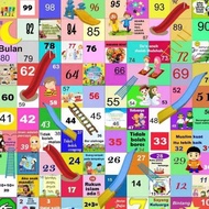 Giant snakes and ladders plus jumbo dice free bag