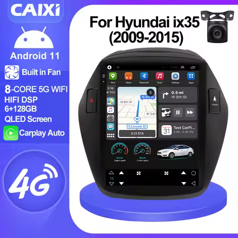 CAIXI GX9 8Core For Tesla Vertical Hyundai Tucson 2 LM IX35 2009-2015 2 Din Car Radio Multimedia And