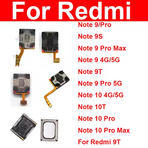 Earpiece Ear Sound Top Speaker Receiver For Xiaomi Redmi Note 9 10 Pro Max 4G 5G Note 9s 9T 10T Earp