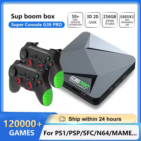 Super Console G36 Pro 256G Retro Video Game Console with 120000+ Games for MAME/PS1/PSP/DC Retro Kid