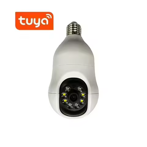 2MP 1080P Tuya/YiLot APP E27 Lamp Head Socket Wireless PTZ IP Dome Camera Full Color AI Humanoid Det