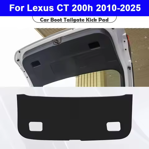 For Lexus CT 200h CT200h 2010-2024 2025 Car Boot Tailgate Kick Pad Leather Anti Kick Anti-dirty Trun