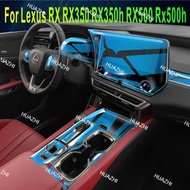 ZC For Lexus RX RX350 RX350h RX500 RX500h Accessories Car interior film transparent TPU Gear Panel C