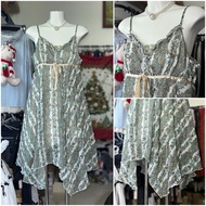 [2hand_thrift] Chiffon two-piece dress M