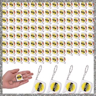 [feidan33.ph] 100 Pcs Mini Tape Measure Keychains, 1.5 Inch Retractable Measuring Tapes with Slide L