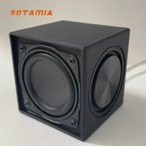 SOTAMIA 1Pcs 2 Inch Subwoofer Passive Speaker 4 Ohm 10-15W Dual Diaphragm Waterproof Computer Music 