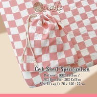 Cotton Crib Fitted Bedsheet Crib Cot Sheet