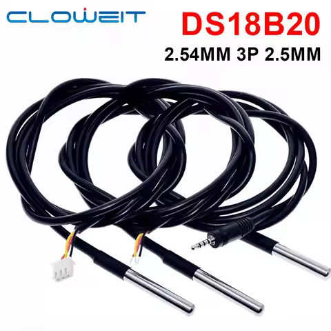 DS18b20 Stainless Steel Waterproof 1/2/3m Thread Temperature Probe Temperature Sensor 18B20 Cable Fo
