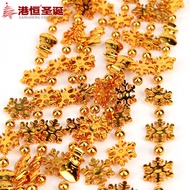 Christmas Bead String Snowflake Bead Chain 2.7m String Chain diy Christmas Pendant Decoration Suppli