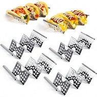 Taco Holders Set Of 6 Stainl Steel Taco Holder Stand Stylish Taco Shell Holders Each Metal Taco Stan