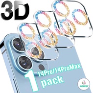 Bling Glitter Camera Lens Protector Comaptible for iPhone 14 Pro Max Tempered Glass iPhone 11 12 13 Pro Max 14 Plus Film Protective Accessories