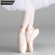 FOREVERGO Professional Girls & Ladies Ballet Pointe Shoes - Satin Ribbon | S6T4