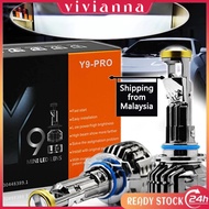 2PCS Y9 Pro Headlamps H7 H11 9006  Canbus Y6 H4 LED Car Headlight 6500k Mini Lens Headlight