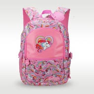 Australia smiggle original children's schoolbag girls backpack pink love unicorn school supplies 16 inches 7-12 years old