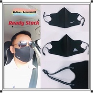 Face Mask Adult Nike/Adidas Fabric Topeng Pelitup Muka Kain Saiz Dewasa Microfibre Antibakteria Basu