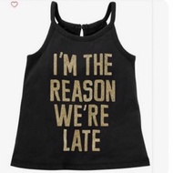 Black tank top for girls 6-9m