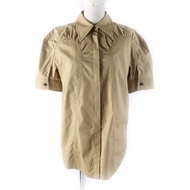 Excellent condition JIL JIL SANDER 2022SS J01DL0015 100% cotton short-sleeved shirt with concealed p