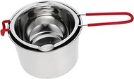 1 Set Pot Stainless Outdoor Cookware Double Boiler Saucepan Mini Double Steamer Double Boiler for Candle Making Cheese Fondue Small Double Boiler Milk Pan Outdoor Basin Chocolate