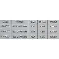 Pompa Air Kolam Power Head Sunsun Propam Jtp 9000 Propam Jtp 9000