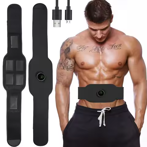 EMS Abdominal Shaping Belt Abdominal Muscle Stimulator Massage Home Fitness Exercise Equipment Body 