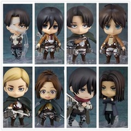 Nendoroid Attack on Titan Action Figure Eren Levi Mikasa Ackerman Hans Zoe Reiner Erwin Smith Movabl