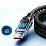6A 120W USB A To Type C Super Fast Charge Cable Nylon Data Cord for Redmi POCO F7Pro F8Pro Samsung S