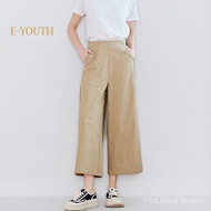 Eyouth 1062 Women culottes pant High Waist pants wide leg pants formal ladies pants
