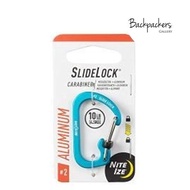 Nite Ize SlideLock Carabiner Aluminum Size 4 Blue