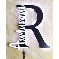 Illuminated Raised Letters 15cm High/ Illuminated Letter/ Light Letter/ Light-Up Light Patch/