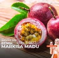 100 benih markisa madumerah/unggu biji markisa siap semai Asli markisa madu