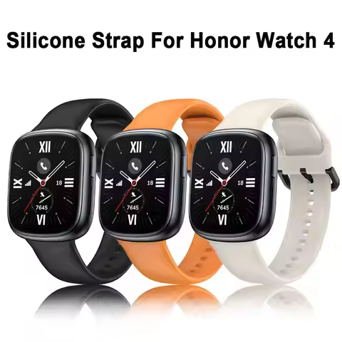 Soft Silicone Strap For Honor Watch 4 Replacement Sport Watchband Bracelet For Honor Watch 4 Smart W