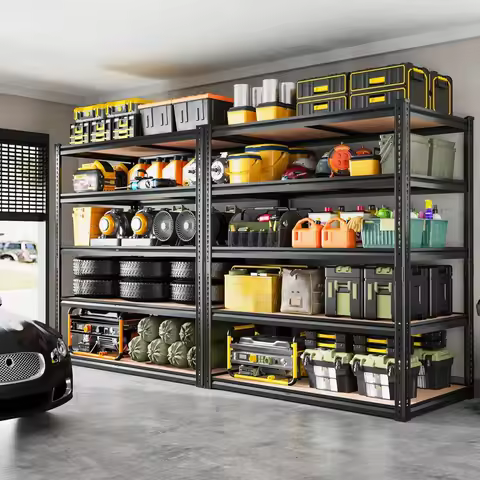 2050LBS Heavy Duty Garage Shelving, 72" H 5 Tier Adjustable Metal Storage Shelves Unit, Customized