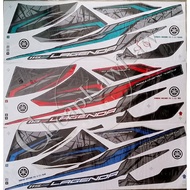 Lagenda SRL 115 Z Fi  ( 5 ) Body Sticker Black / Blue / Red - Ready Stock