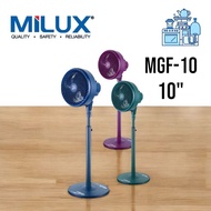 Milux 10" 3 Speed Gale Stand Fan MGF-10 Smooth Oscillation MILUX Fan New Stand Fan