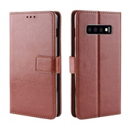 Flip Case Samsung Galaxy S10 S9 S8 Plus S10e Wallet Leather