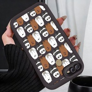 Casing hp for OPPO A7 A5s A12 A12s A11K Case Bears and pandas fully stamped Kasing silicone Cesing S