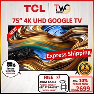 [FREE SHIPPING + GIFT] TCL 4K UHD Google HDR TV 50" / 55" / 65" / 75"  Android 11 / HDR10 / Dolby Au