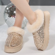Women's 2025 Casual Suede Fur Snow Boots