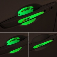 [Anti-Scratch] Car Handle Sticker Car Door Bowl Sticker Door Handle Sticker Door Bowl Protection Sticker Front Door Wrist Sticker Door Handle Film Door Bowl 4 Pieces+4 Handles Luminous Car Handle Protection Handle