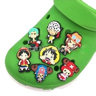 Japanese Anime Jibits Croc One Piece Luffy Jibitz Charm Sanji Zoro Shoe Charms Pin Attack on Titan Jibbits Crocks for Men Shoes Accesosries Deocration
