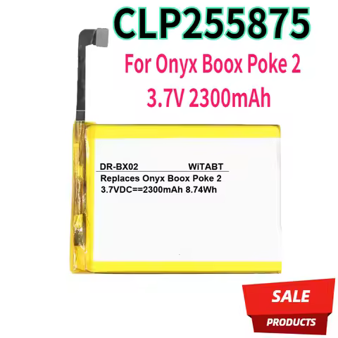2PCS New CLP255875 Battery For Onyx Boox Poke 2 Darwin Crist Gama 3.7V 2300mAh