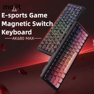 AK680 Max Magnetic switch Wired Mechanical Keyboard RGB Backlight 8Khz Gaming Esports Tile RT0.01