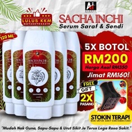 5 Botol Serum Sacha Inchi Serum Otot &amp; Saraf Rawat Sendi Tulang &amp; Saraf