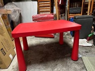 二手/IKEA 兒童紅色系列塑膠桌