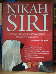 BUKU NIKAH SIRI MENJAWAB SEMUA PERTANYAAN TENTANG NIKAH SIRIH
